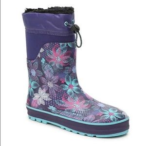 Floral Rain boots for girls size: 13/1